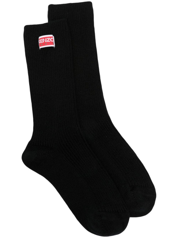 Kenzo 100% fabric socks in black