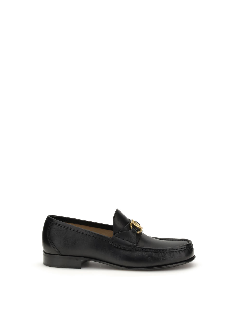 Valentino Garavani 100% calf leather (upper and sole) loafer in black
