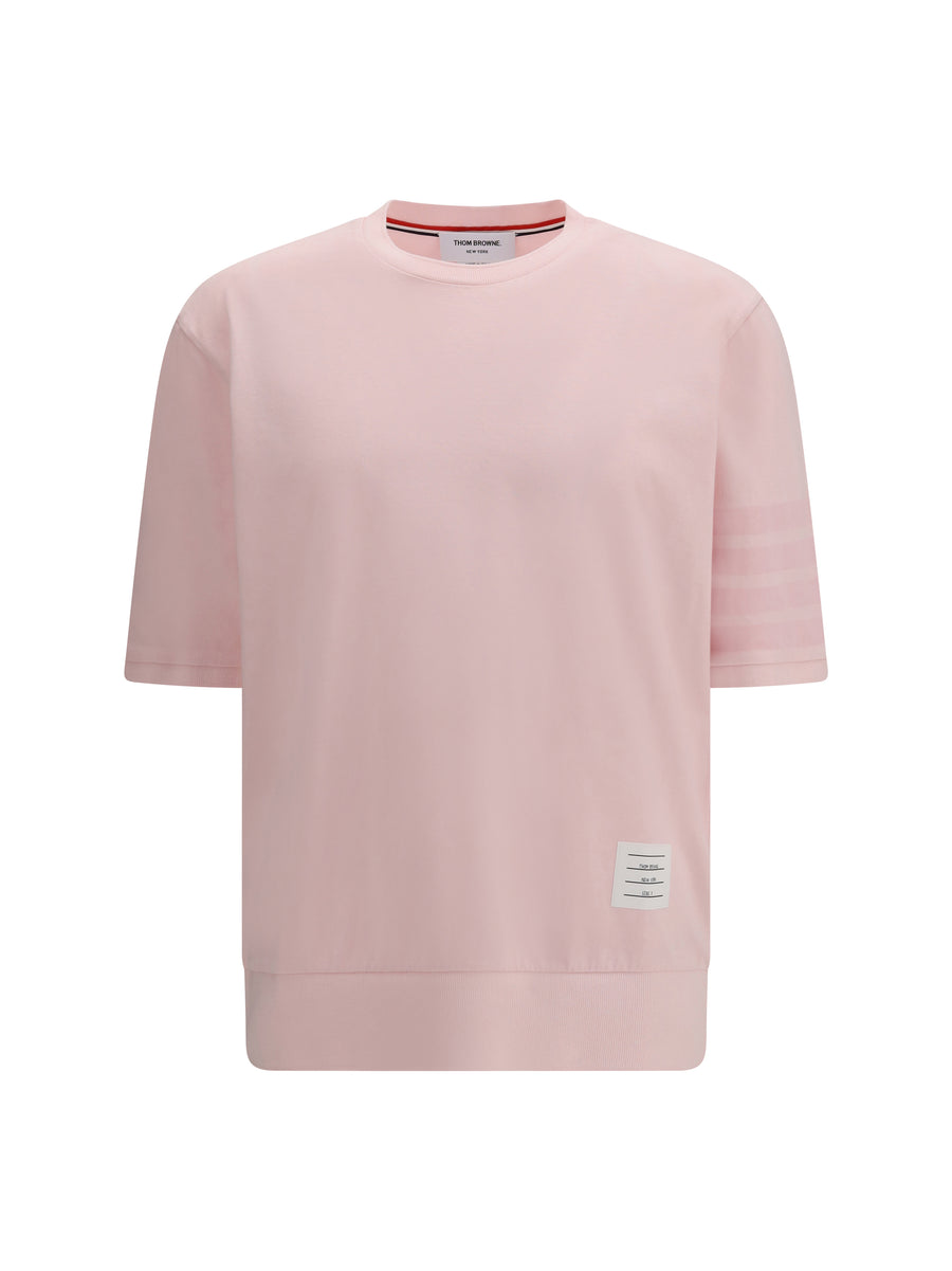 T-Shirt 4-Bar Light Pink Cotton T-shirts