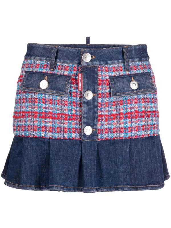 Dsquared2 Cotton 63% miniskirt in blue