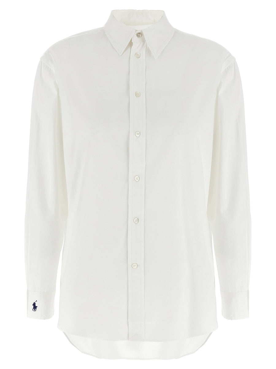 Polo Ralph Lauren Cotton Button-Front Shirt — White