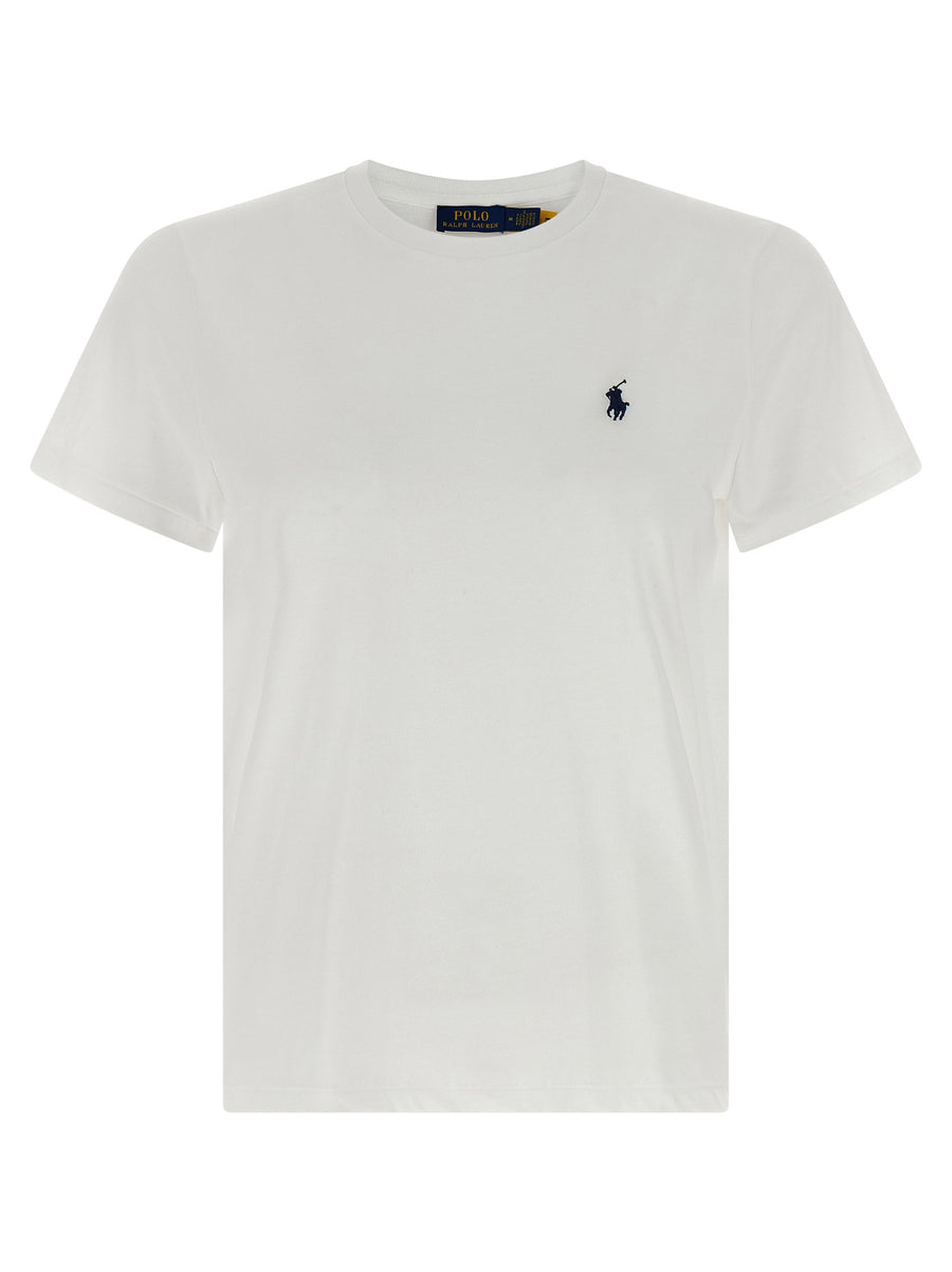 Polo Ralph Lauren Logo-Embroidered Cotton T-shirt — White