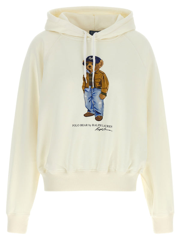 قميص بولو Polo Ralph Lauren بطبعة الدب هودي — كشمري