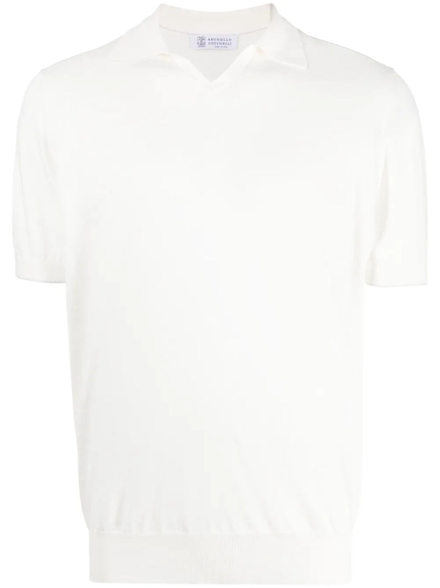Brunello Cucinelli Cotton 100% polo in white