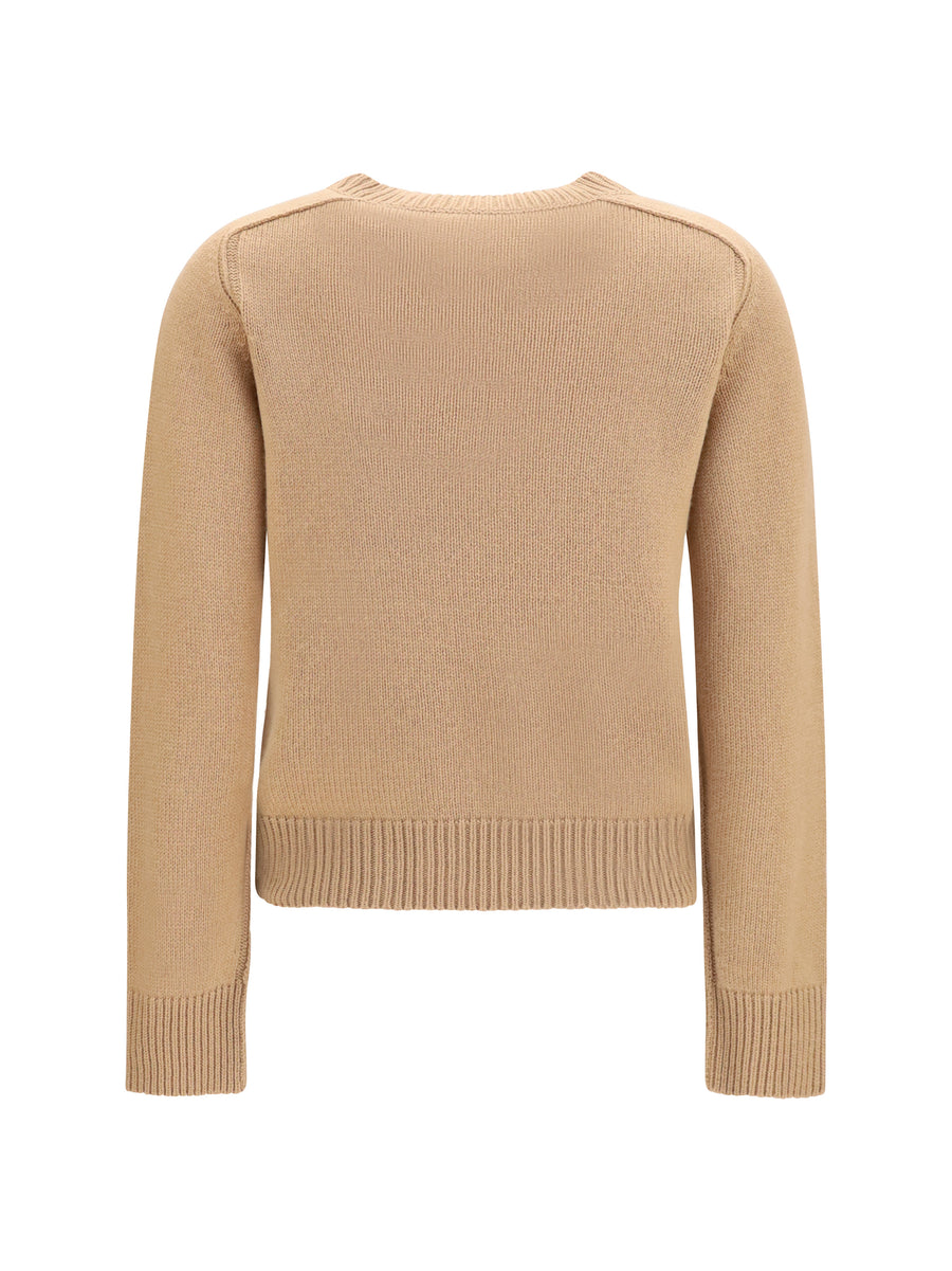 Sweater Wool And Cashmere Camel (ovis Aries)