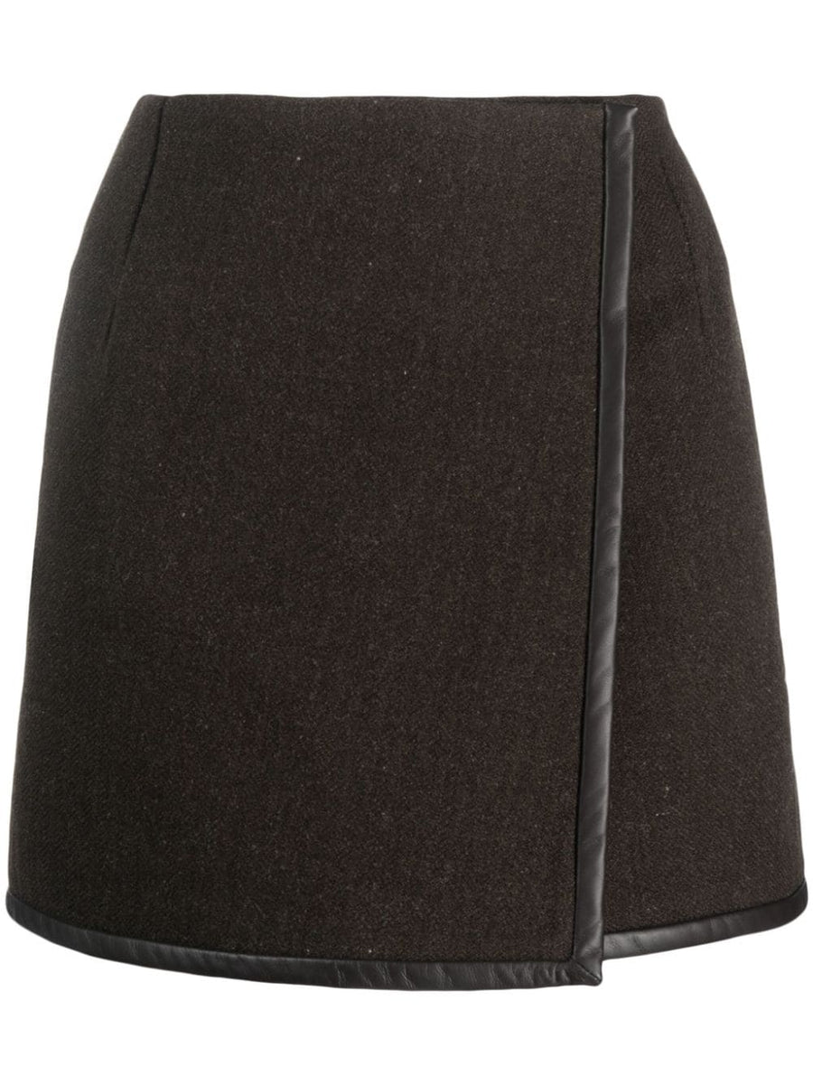 Golden Goose Virgin Wool skirt in brown