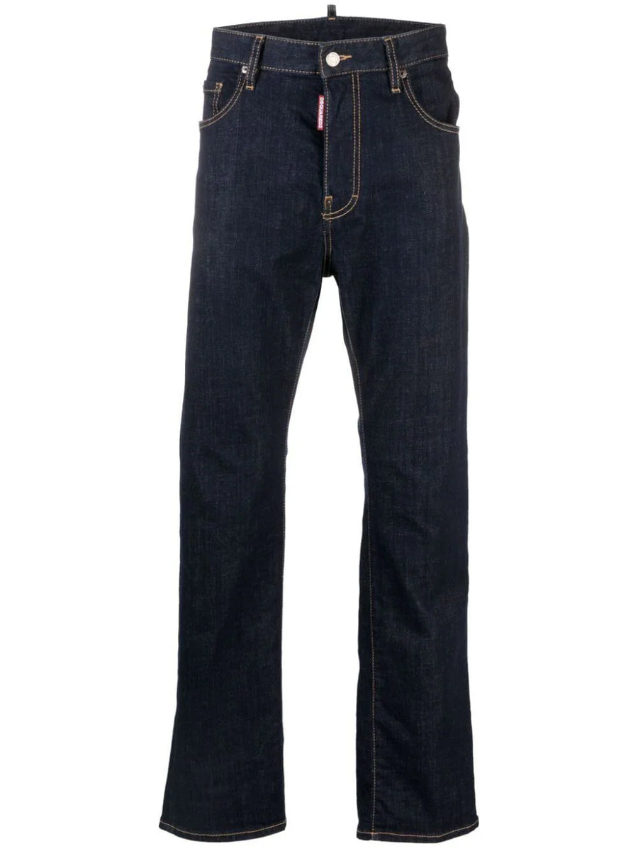 Dsquared2 Outer: Cotton 99% jeans in indigo