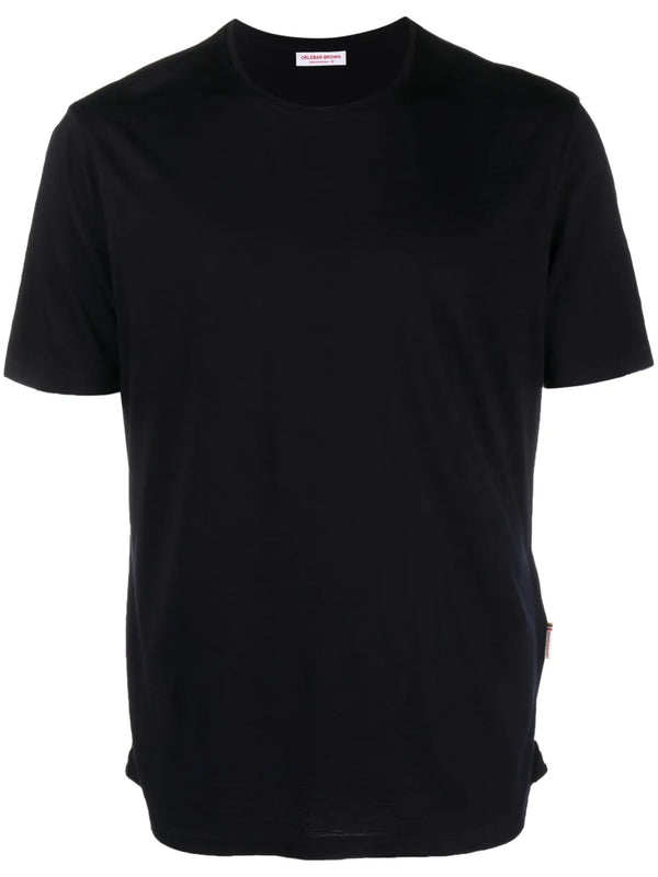 Orlebar Brown Merino 100% t-shirt in midnight blue