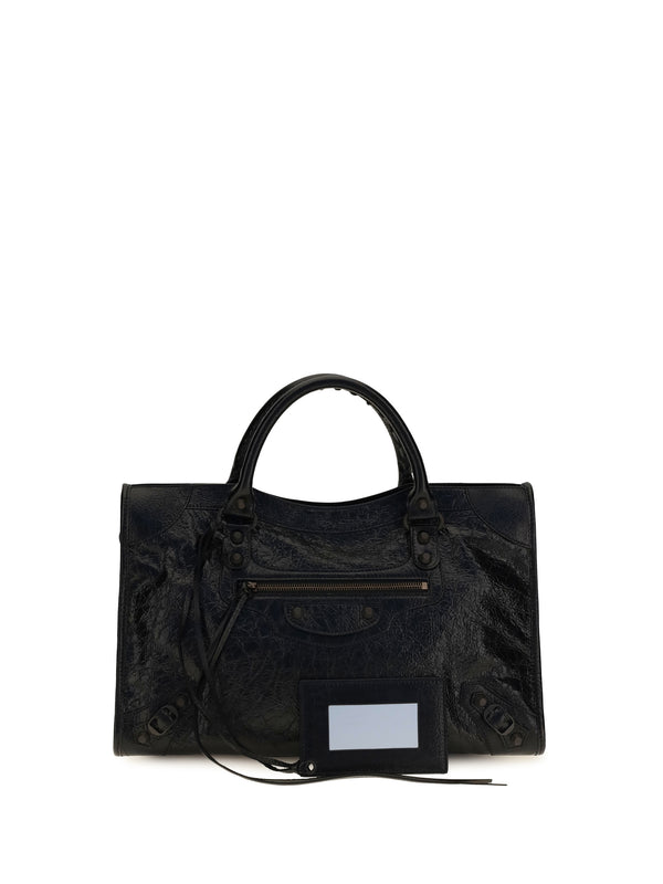 Balenciaga 85% lamb leather shoulder bag in black