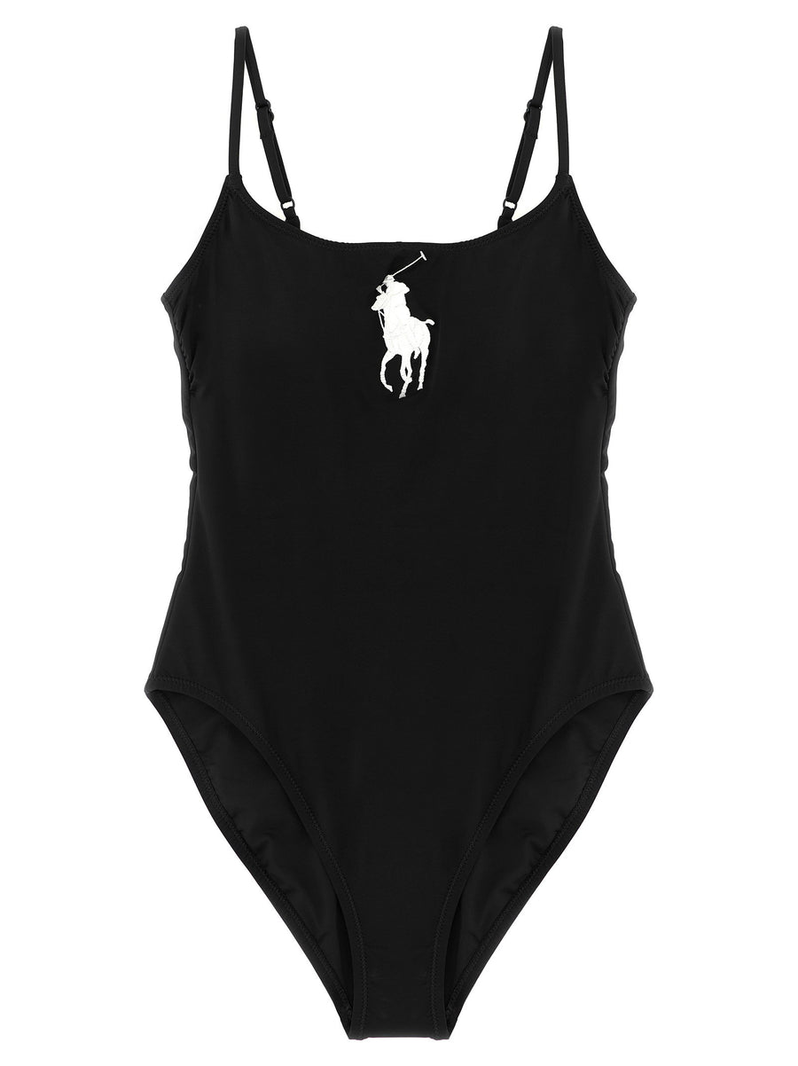 Polo Ralph Lauren Kennedy One-Piece Swimsuit — Black