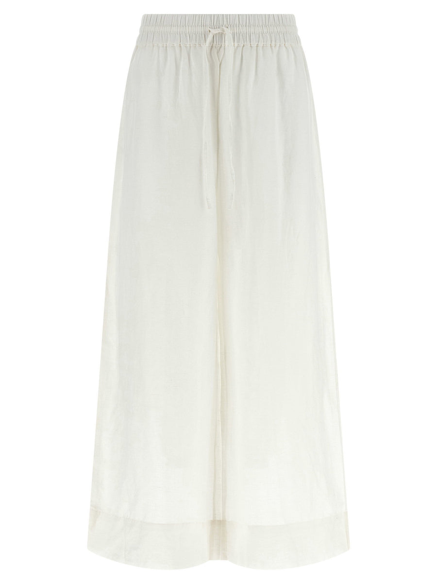 Polo Ralph Lauren Linen Blend Trousers — White