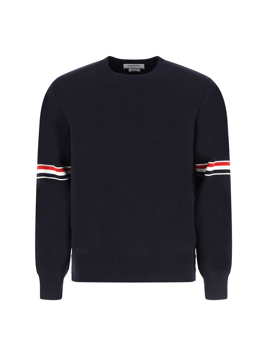 Cotton Crewneck Sweater Navy