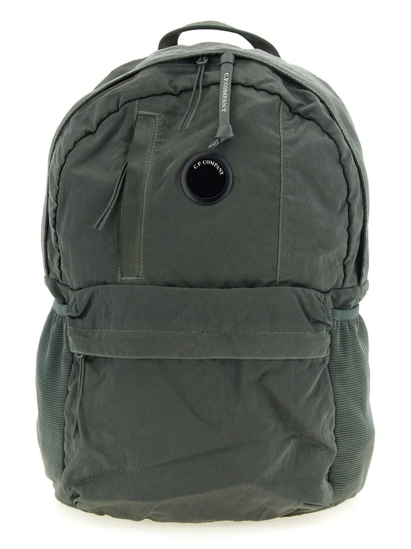 C.p. Company Nylon B Lens-Detail Backpack — Sage Green