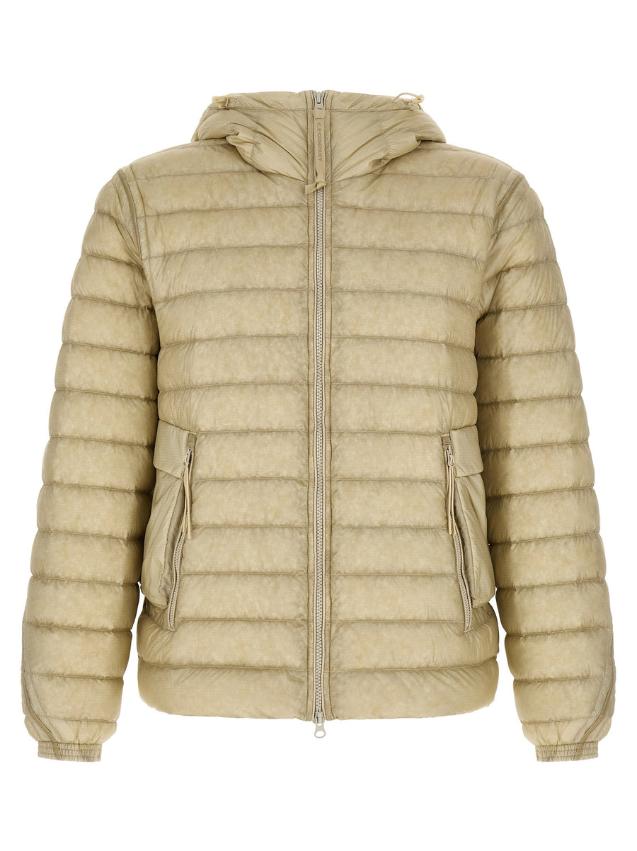 C.p. Company Goggle Down Jacket — Beige