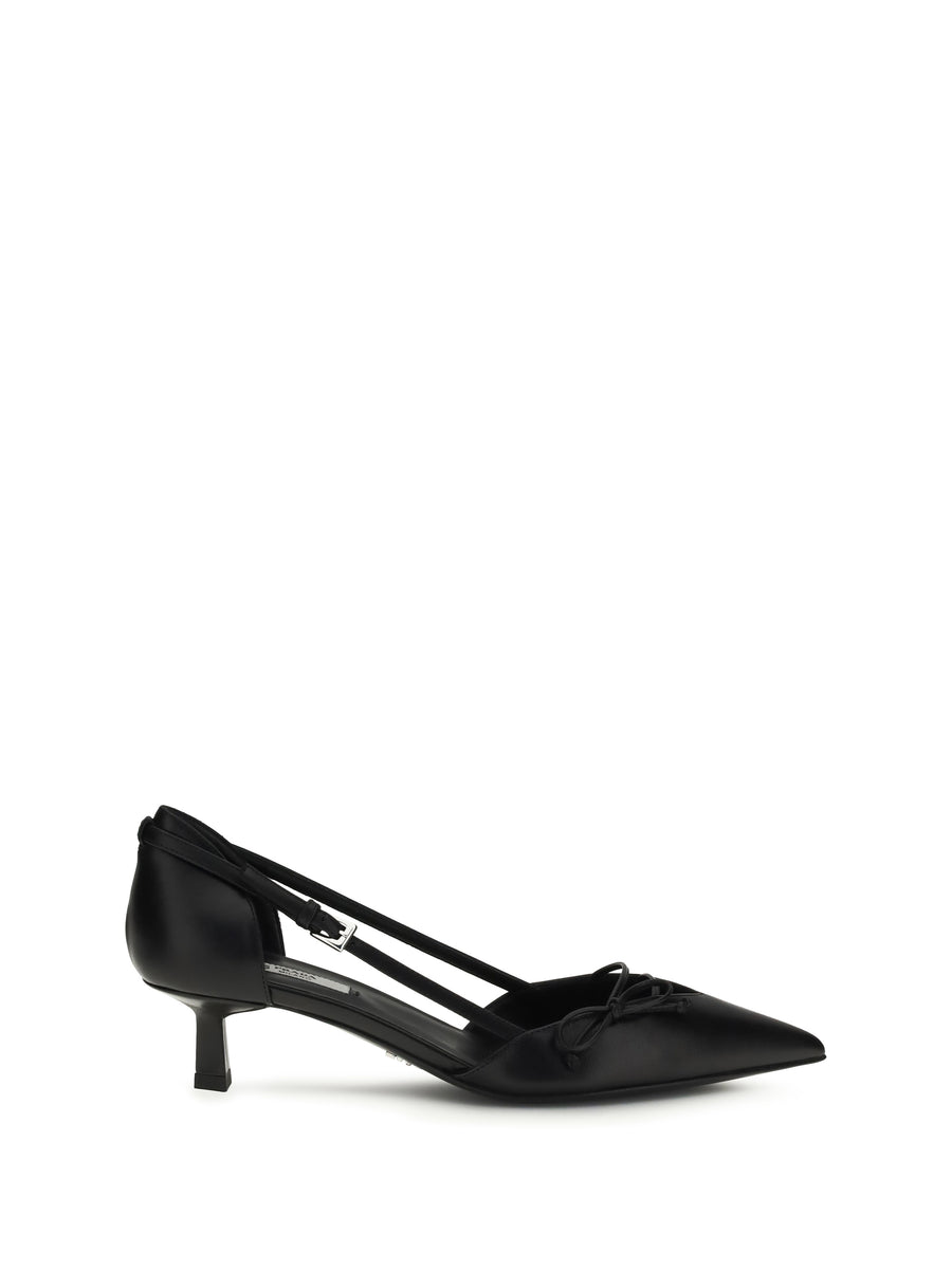 Prada 100% Goatskin pumps in black