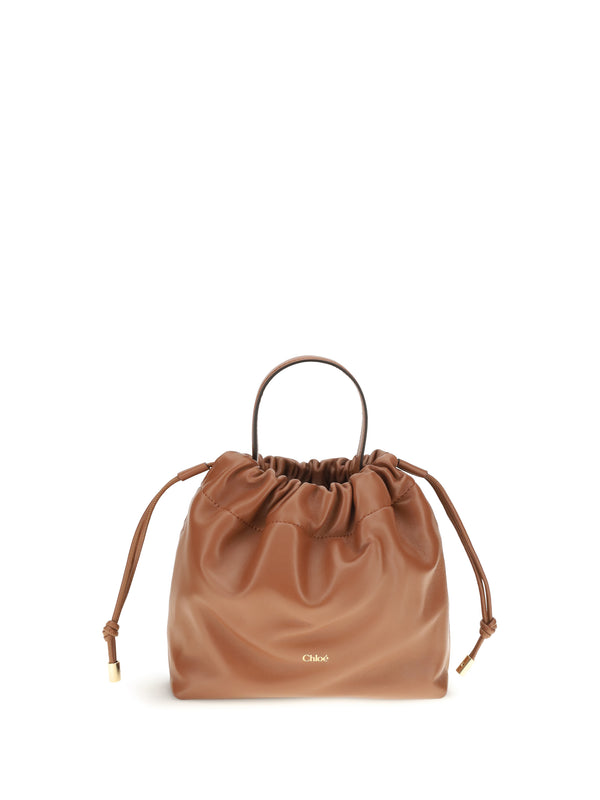 Chloé 100% Lambskin shoulder bag in brown