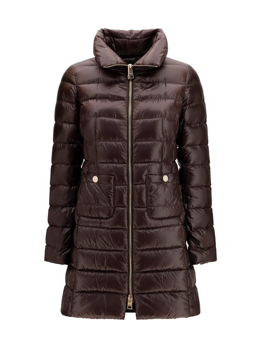 Herno 100% Polyamide down jacket in brown
