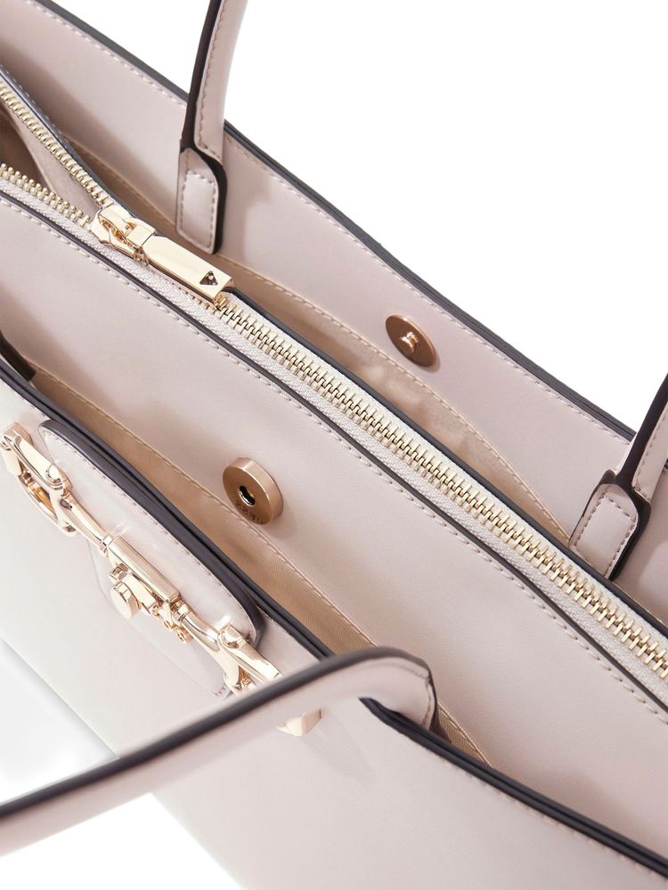 Guess 100% Polyurethane tote bag in stone