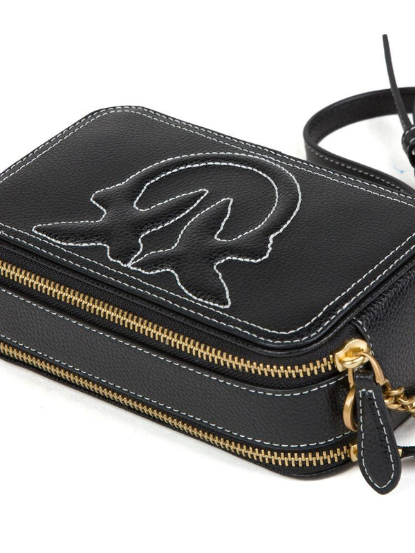 Pinko 100% Sheep Leather crossbody bag in black