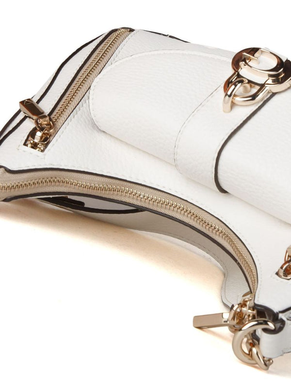 Guess 100% Polyurethane shoulder bag in white