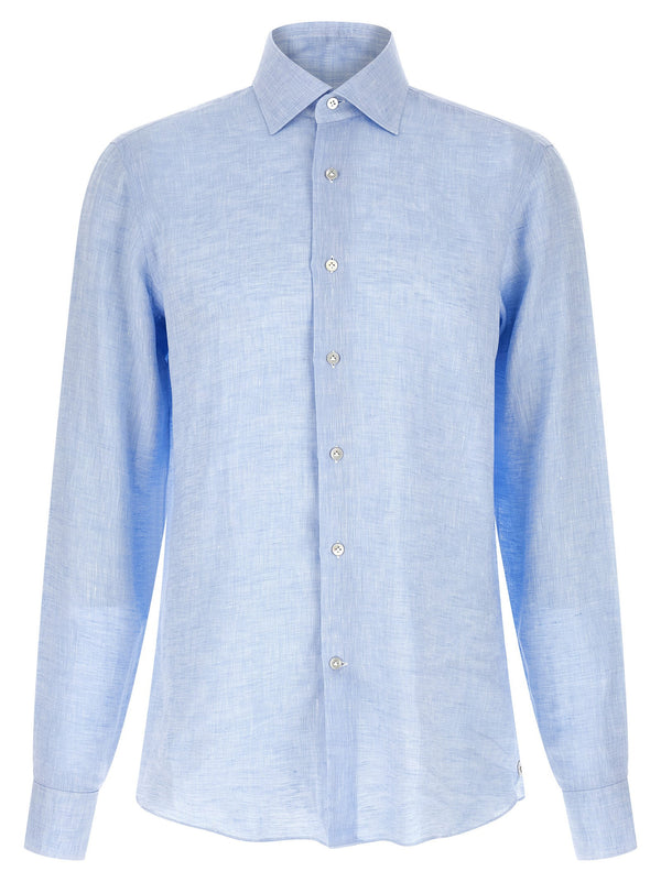 Borriello Linen Shirt — Blue