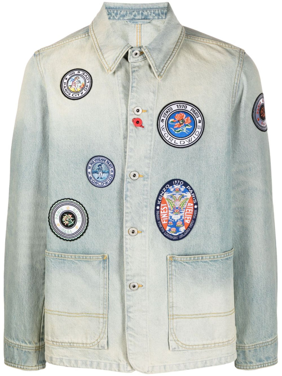Kenzo Cotton 100% jacket in light blue