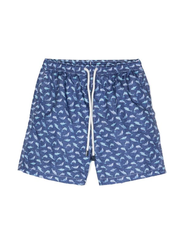 Fedeli Recycled Polyester 100% swim shorts in navy
