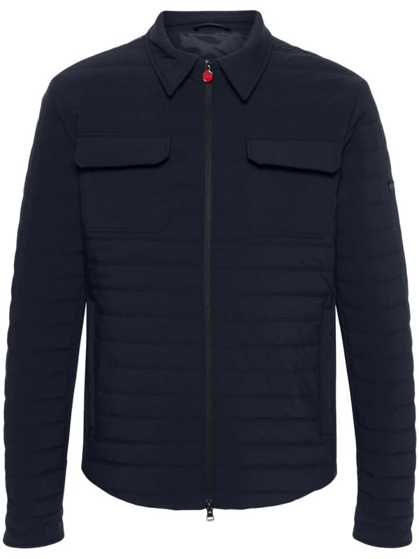 Kiton Outer: Polyamide 82% quilted jacket in navy