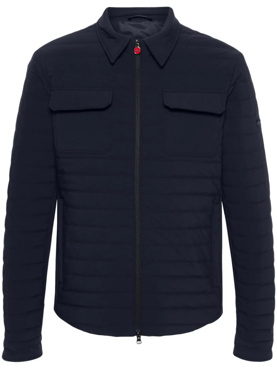 Kiton Outer: Polyamide 82% quilted jacket in navy