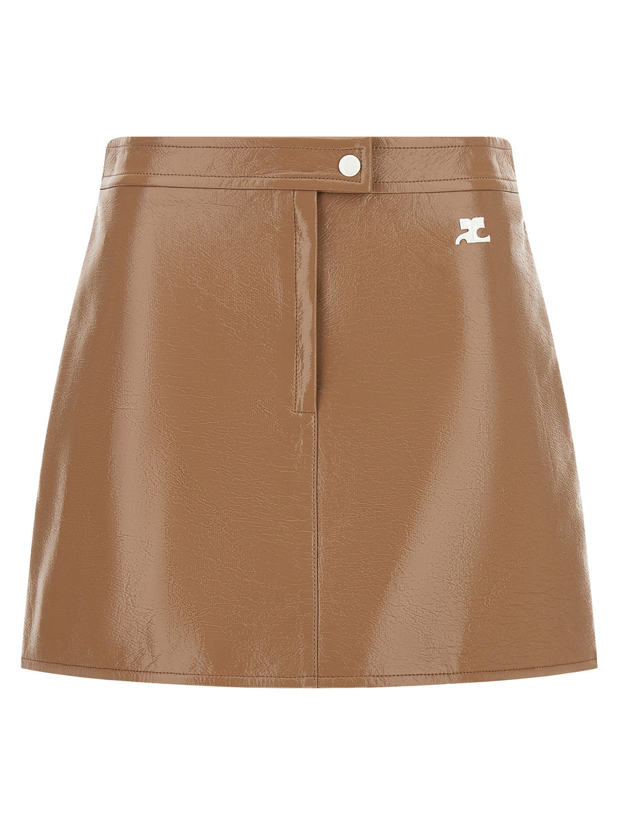 Courreges Reedition Skirt — Bronze