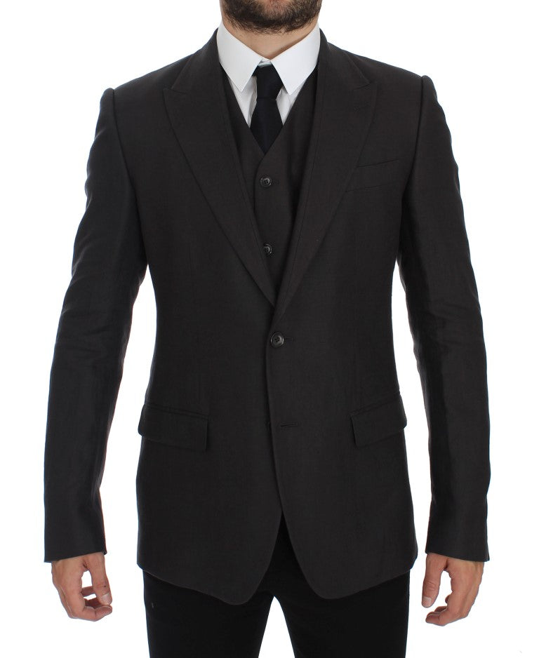 Dolce & Gabbana 95% Linen blazer in gray