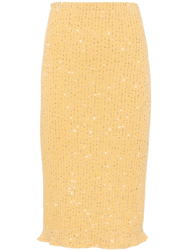 Fabiana Filippi Cotton 100% skirt in yellow