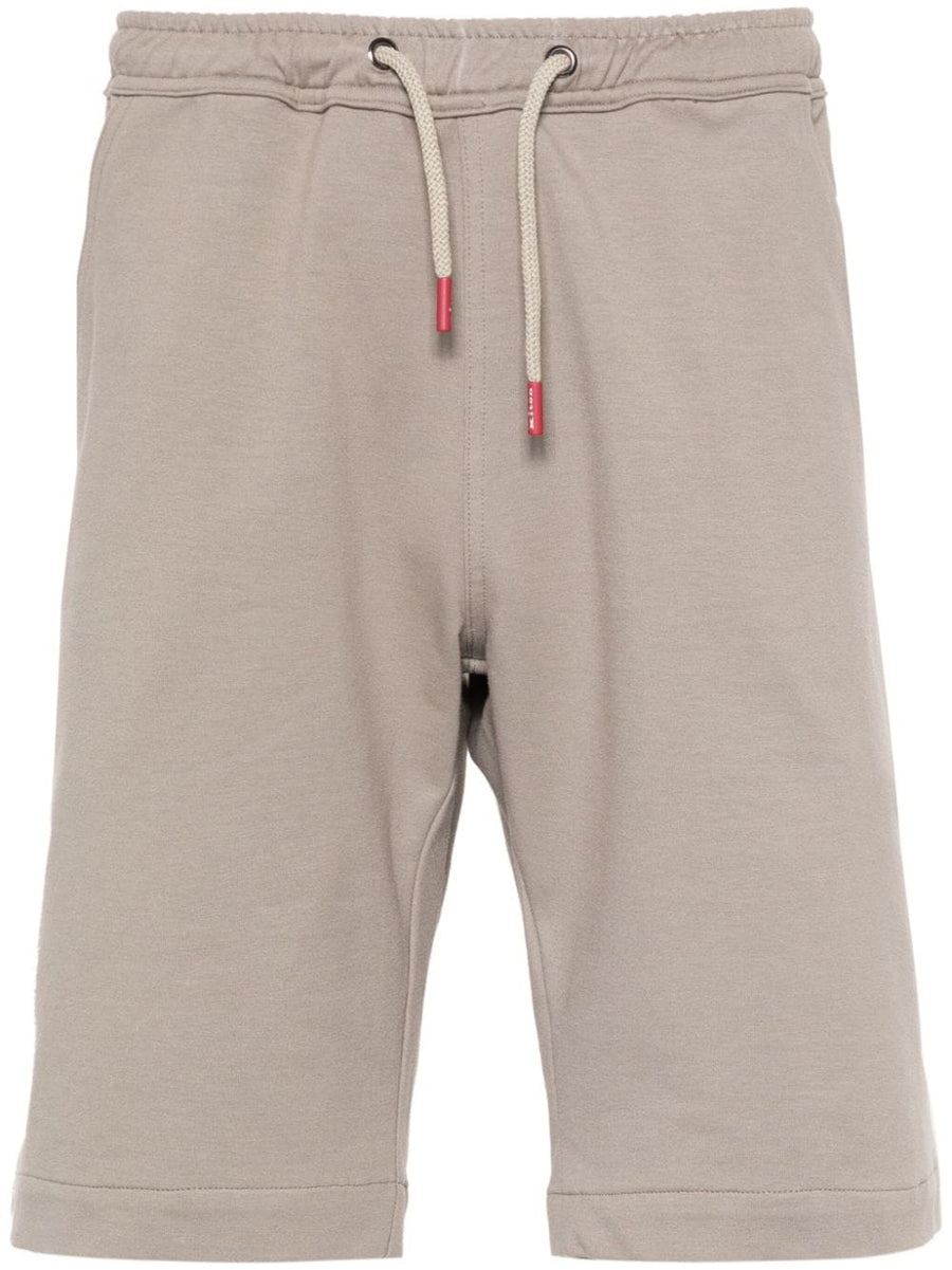 Kiton Cotton 89% shorts in taupe