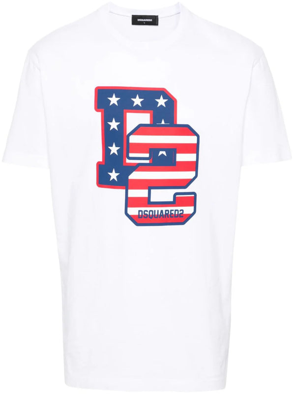 Dsquared2 Cotton 100% t-shirt in white