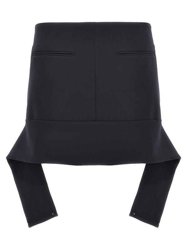 Courreges Reversed Belt Mini Skirt
