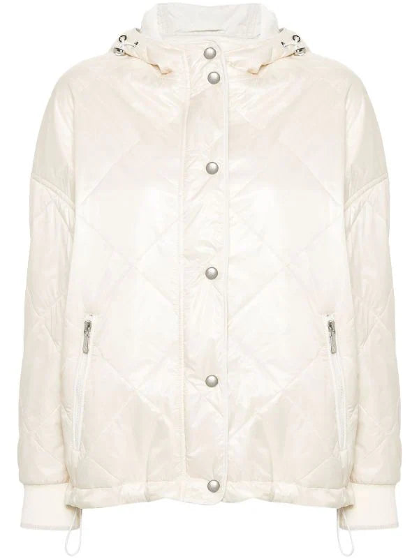 Eleventy Outer: Polyamide 100%; Lining: Polyester 100% padded jacket in beige