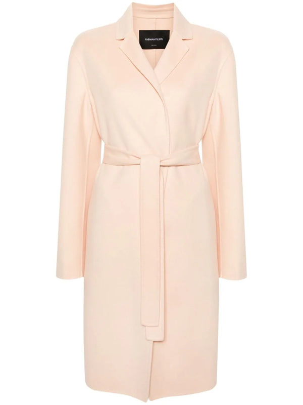 Fabiana Filippi Outer: Virgin Wool 95% coat in pink