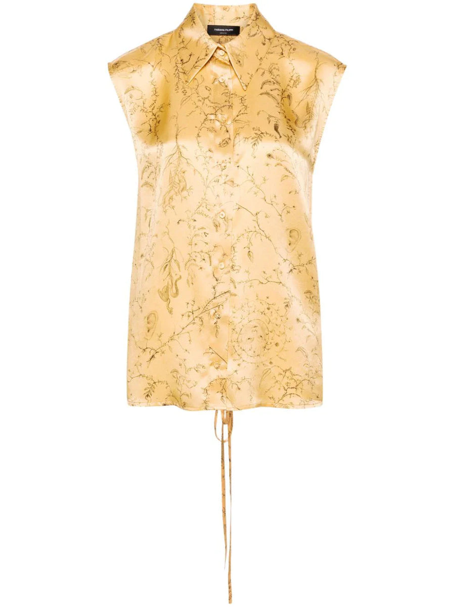 Fabiana Filippi Silk 100% blouse in gold