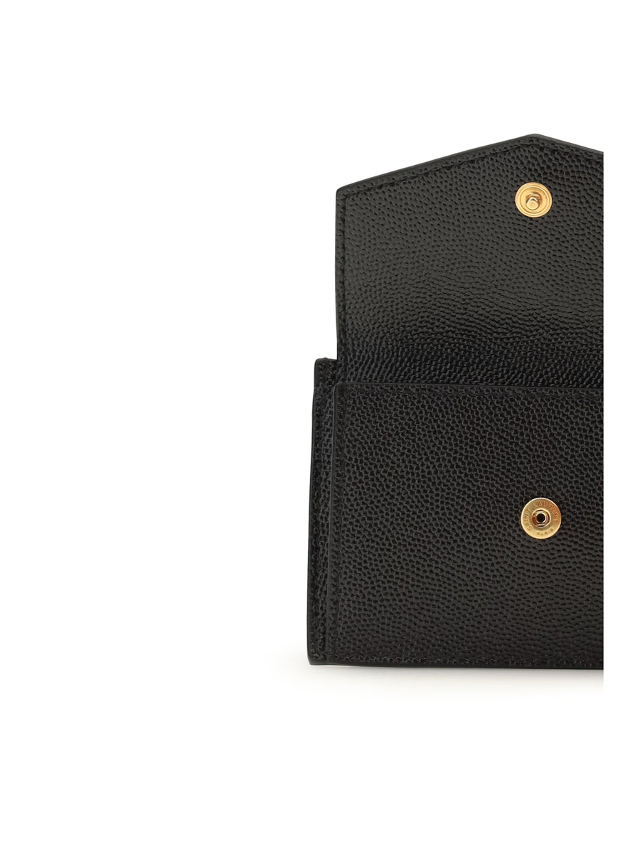 Wallet Micro-Grain Calfskin Black Calf Leather & Purses