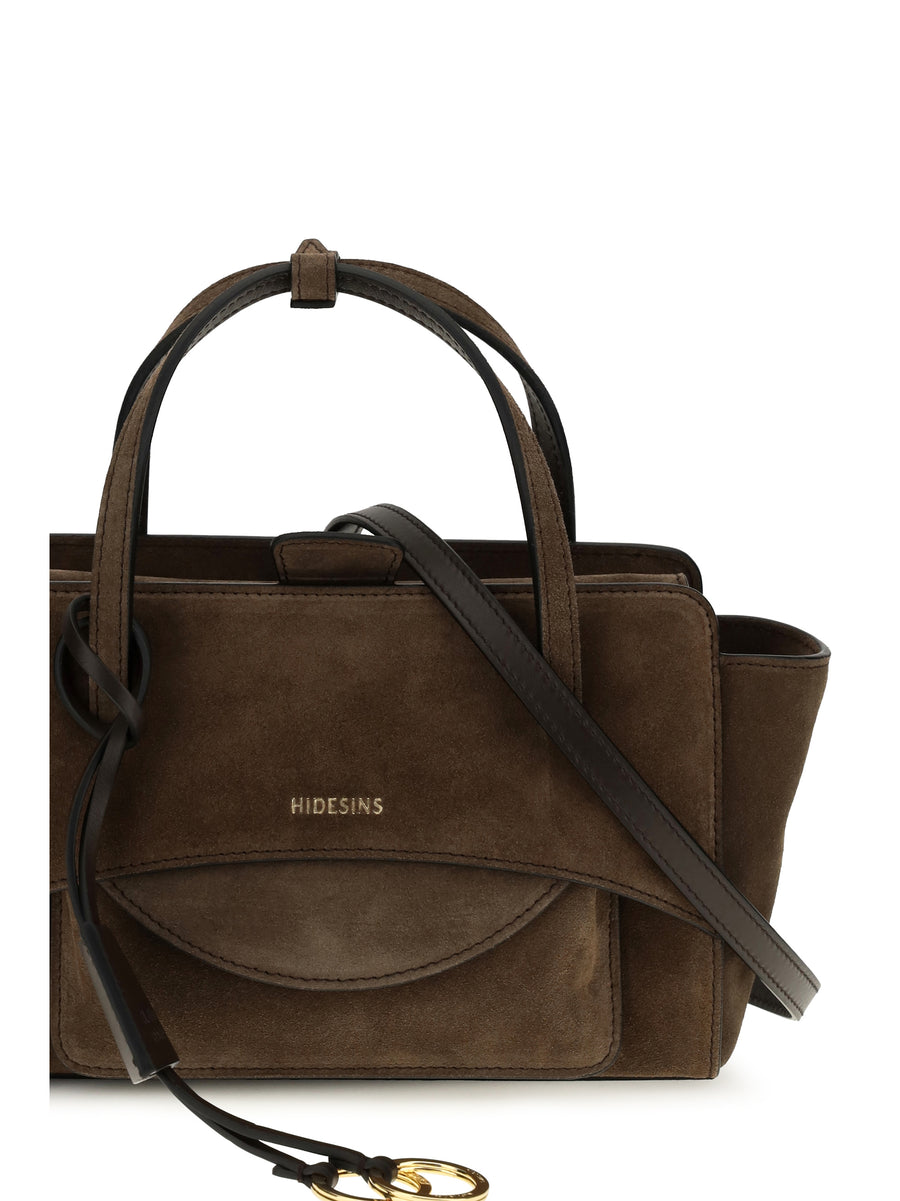 Shoulder Bag Flap Small Calf Leather Chocolate