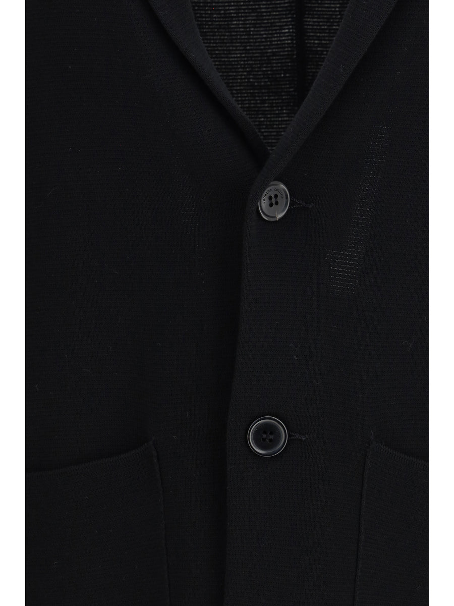 Knit Jacket Black General Polyamide Blazers