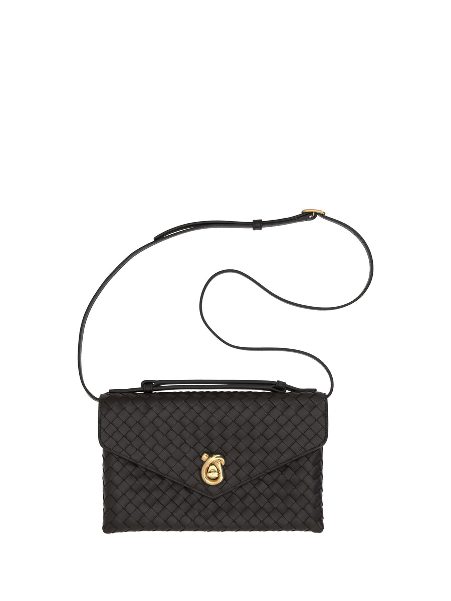 Shoulder Bag Knot Lock Fondant-M Fondant-m/brass Lambskin Leather