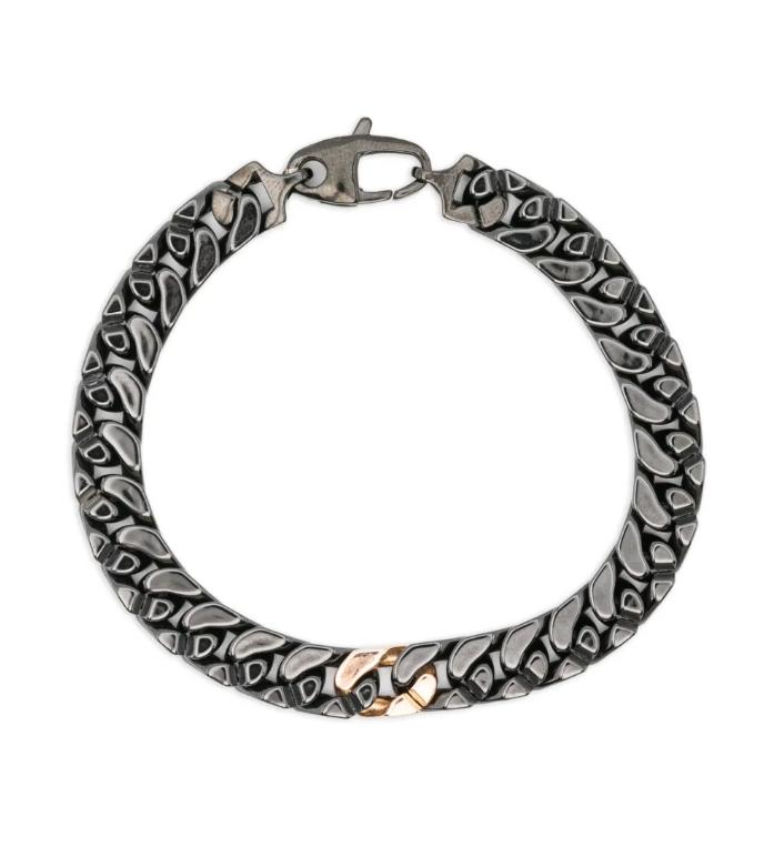 Orotech White Diamond bracelet in black