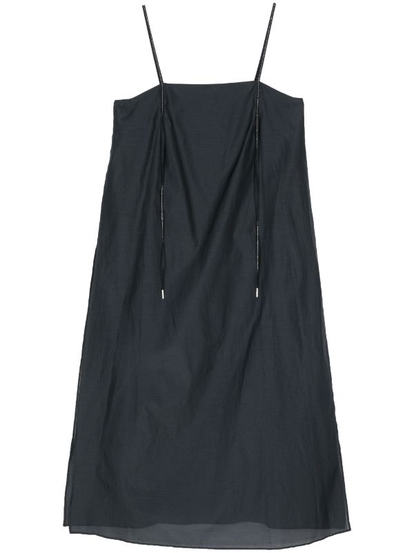 Peserico Cotton 67% tank top in navy