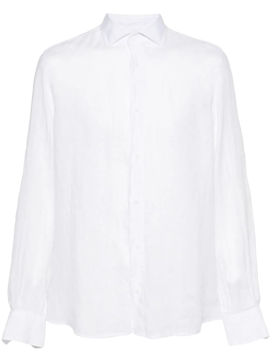 Peserico Linen/Flax 100% shirt in white