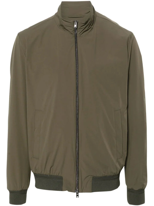 Herno Outer: Polyurethane 100% jacket in olive
