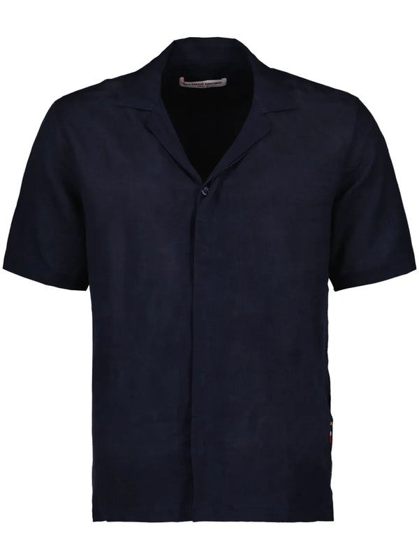 Orlebar Brown Linen shirt in navy