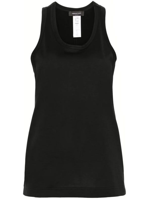 Fabiana Filippi Cotton 100% tank top in black
