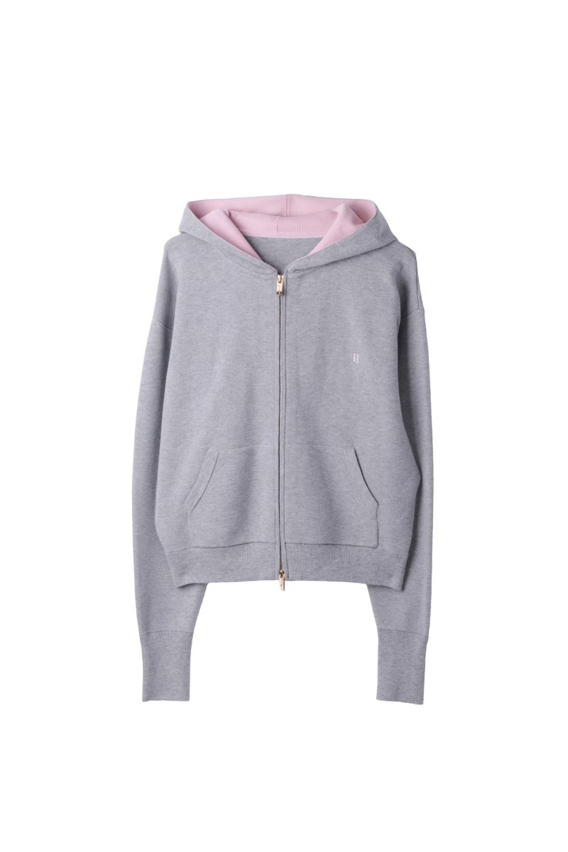Herno 60% Polyester hoodie in gray