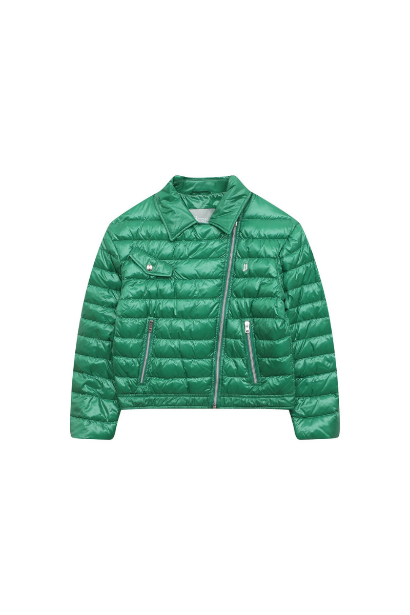 Herno 100% PA (polyamide/nylon) down jacket in green